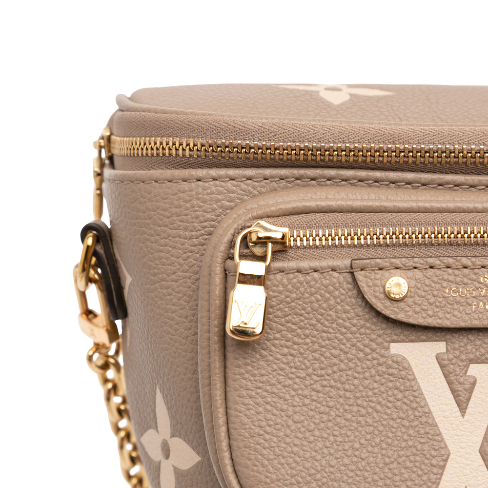 Pre-Loved Louis Vuitton Bicolor Monogram Empreinte Giant Mini Bumbag - Picture 8 of 11